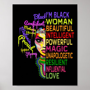 Poster Camisas Juneteenth Mulheres - Eu Sou Mês da Histór