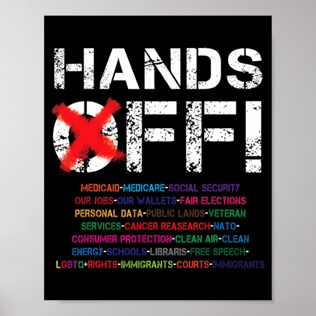 Poster Camiseta 3png de protesto (Frente)