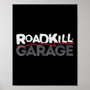 Poster Camiseta Adulta do Logotipo Roadkill a moto.png