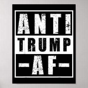 Poster Camiseta anti Trump af ousada humor político liber