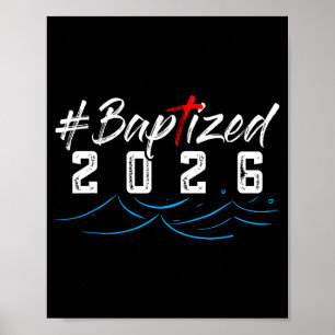 Poster Camiseta Batizada com Hashtag 2026 Camiseta de Bat