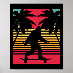 Poster Camiseta Bigfoot Skateboards Vintage Natal Diverti