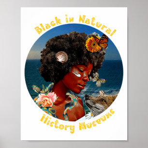 Poster Camiseta Black In Natural History Museums