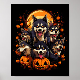 Poster Camiseta Cachorros de Halloween2
