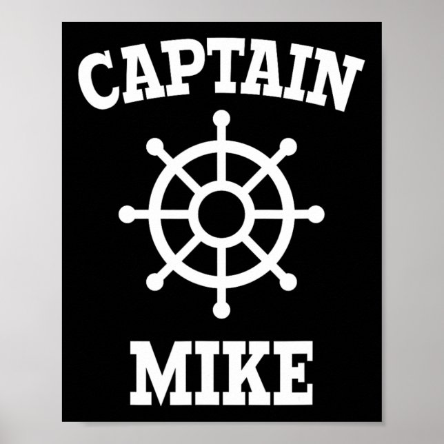 Poster Camiseta Captain Mike  (Frente)