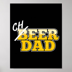 Poster Camiseta Cheer Dad Dia dos Pais Cerveja Presente C