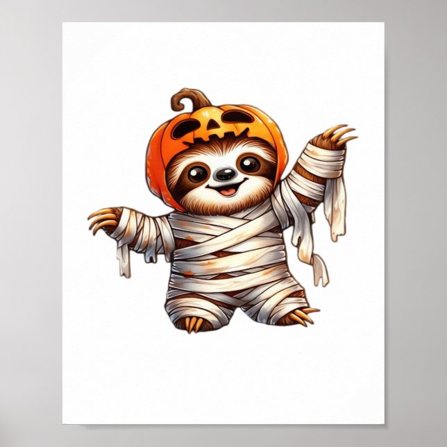 Poster Camiseta Clássica de Halloween da Mamãe (Frente)