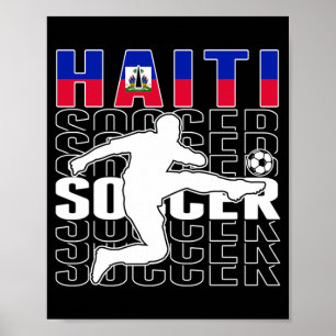Poster Camiseta de Amantes de Futebol do Haiti - Haitiano