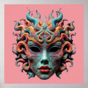 Poster Camiseta de arte mitológico psicodélico da jovem M
