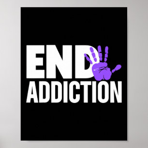 Poster Camiseta de Conscientização de Overdose - Fim da C
