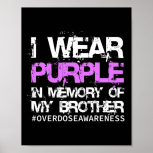 Poster Camiseta de Conscientização sobre Overdose Eu Uso