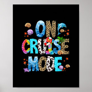 Poster Camiseta de cruzeiro no modo de correspondência de