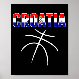 Poster Camiseta de Fã de Beisebol da Croácia - Esporte da