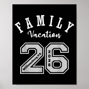 Poster camiseta de férias familiares Williamsburg 2026 26