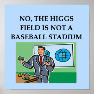 Poster camiseta de presente de piada física