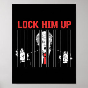 Poster Camiseta de Protesto Anti-Trump 'Prendê-lo' 