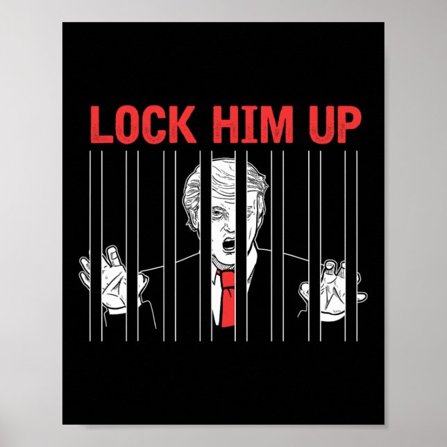 Poster Camiseta de Protesto Anti-Trump 'Prendê-lo'  (Frente)