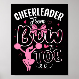 Poster Camiseta de Rotina de Tumbling de Cheerleader Dive
