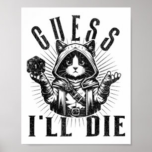 Poster Camiseta de RPG de Mesa de Jogo de Interpretação d