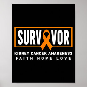 Poster Camiseta de sobrevivente de câncer de rim - câncer