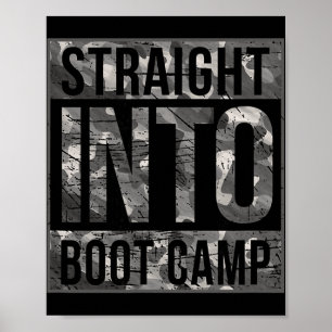 Poster Camiseta de Treinamento Básico de Boot Camp Para N