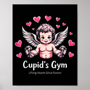 Poster Camiseta de treino engraçada do Cupido para academ