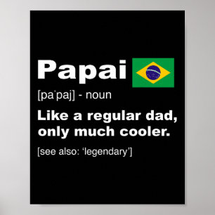 Poster Camiseta Definição de Pai Brasileiro Dia dos Pais