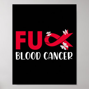 Poster Camiseta divertida de fita vermelha de conscientiz