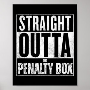 Poster Camiseta Divertida de Hockey 'Direto da Caixa de P