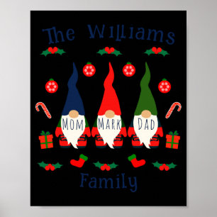Poster Camiseta Divertida e Fofa de Gnomos da Família de