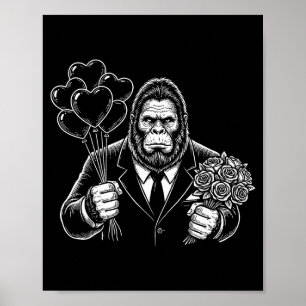 Poster Camiseta do Dia dos Namorados do Pé Grande Com Sas