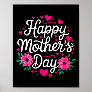 Poster Camiseta do dia feliz da mãe das mulheres mãe avóW