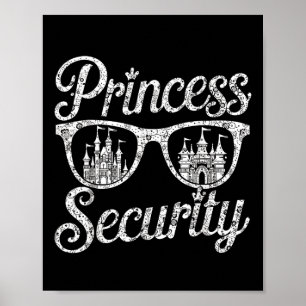 Poster Camiseta do Halloween da Princesa Security Engraça