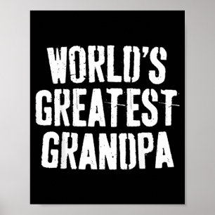 Poster Camiseta do Melhor Avô do Mundo Papai Dia dos Pais