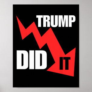 Poster Camiseta Economia Feita Por Ele Trump Política Eng