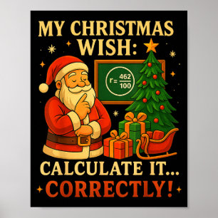 Poster Camiseta Engraçada 67 Natal Matemática 67 Meme – P