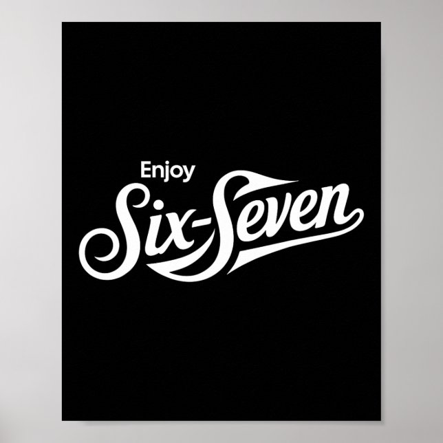 Poster Camiseta engraçada 67 Seis Sete Meme para amantes  (Frente)