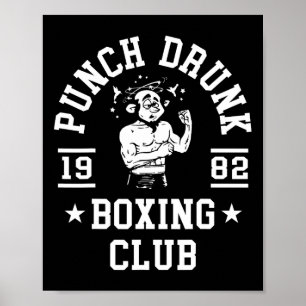 Poster Camiseta engraçada de boxe para boxeadores