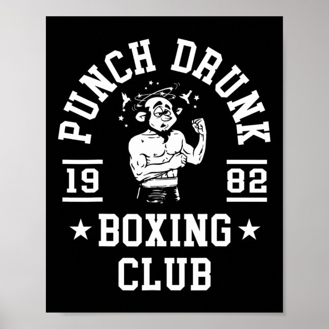 Poster Camiseta engraçada de boxe para boxeadores  (Frente)