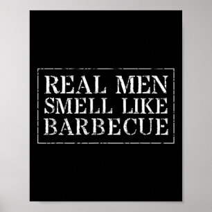 Poster Camiseta engraçada de presente de churrasco Real M