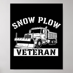 Poster Camiseta engraçada de serviço de inverno para vete