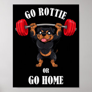 Poster Camiseta engraçada de treino de Rottweiler Rottie
