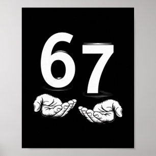 Poster Camiseta engraçada Six Seven 6 7 Meme Geração Alph