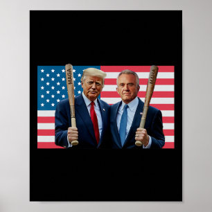 Poster Camiseta engraçada Trump Kennedy Mega Maha Venda B