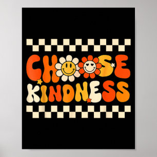 Poster Camiseta Escolha a Bondade Inspiradora Retro