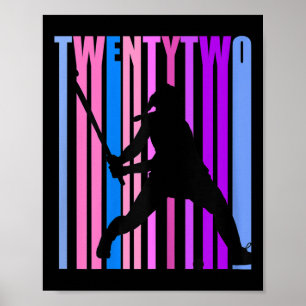 Poster Camiseta Esportiva para Mulheres Jogadoras de Hóqu