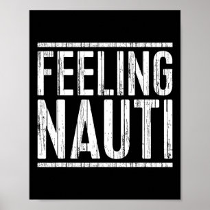 Poster Camiseta Feeling Nauti Homens Mulheres Capitão do