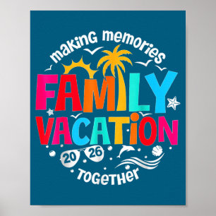 Poster Camiseta Férias em Família Criando Memórias Juntos