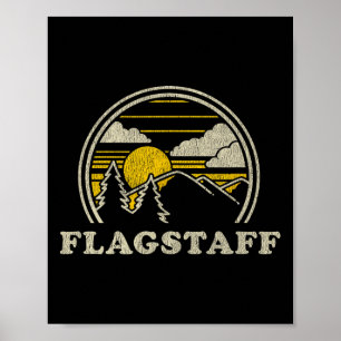 Poster Camiseta Flagstaff Arizona Az Vintage Caminhada Mo