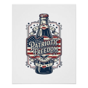 Pôster Camiseta Gráfica Vetorial Retro de Refrigerante de